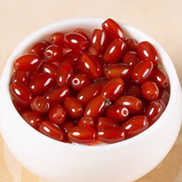 10pcs Agate Doliform Persimmon Beads