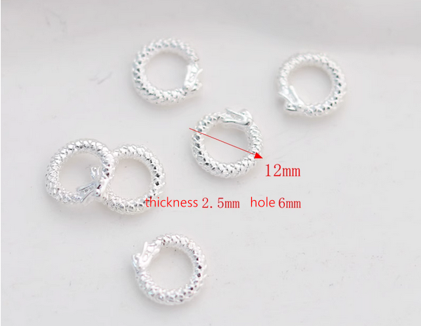 Alloy Chinese Dragon Round Spacer