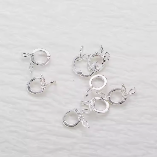 Brass Round Clip Snap Clasp