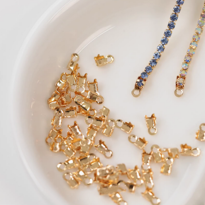 Brass Colorful Zircon Tiny Small Chains Necklace Accessories