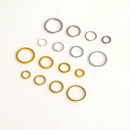 10pcs Brass Jump Ring (Closed Loop)