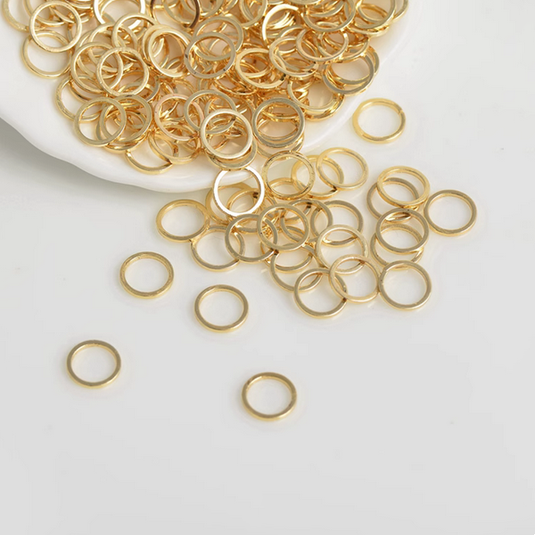 10pcs Brass Jump Ring (Closed Loop)