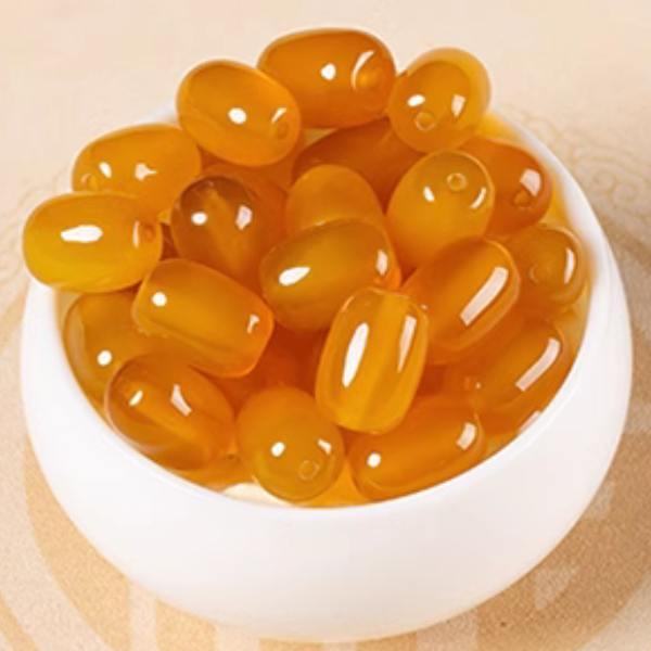 10pcs Agate Doliform Persimmon Beads