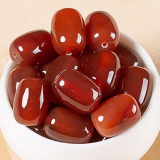 10pcs Agate Doliform Persimmon Beads