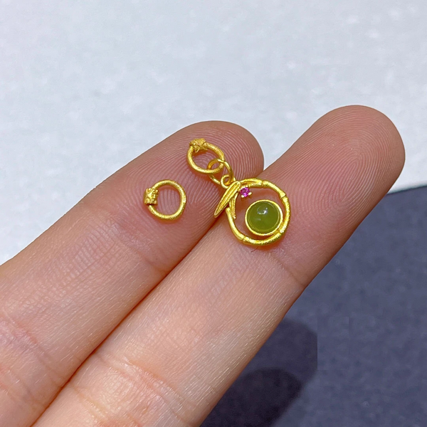 925 Sterling Silver Jump Ring (Openable), Gold Plated