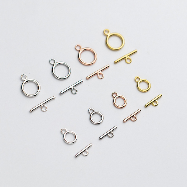 Sterling Silver Plain Toggle/OT Clasp