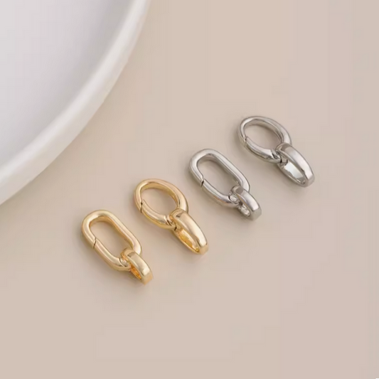 Brass Spring Gate Ring Clasp Plain