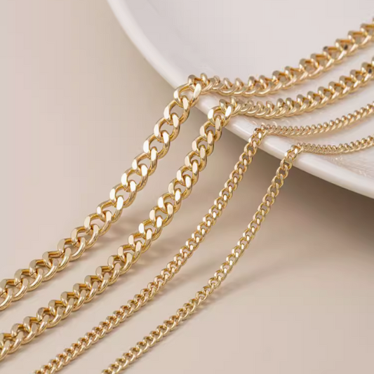 Brass Unisex Chain Necklace Bracelet DIY 2024