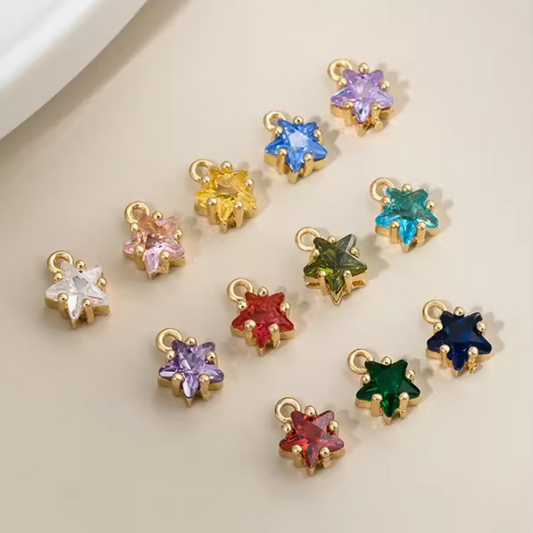 Colorful Zirconic Star Pendant