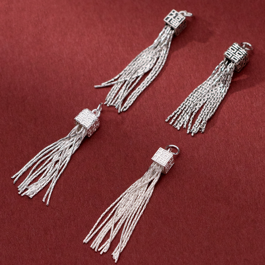 Sterling Silver Word Cap Tassel