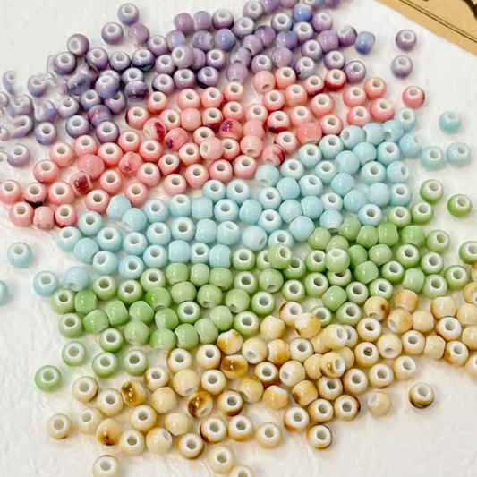 10pcs Ceramics Glazed Clay Beads