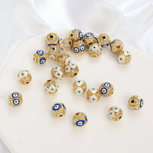 Brass Zirconic Eye Dispensing Spare Spacer Beads