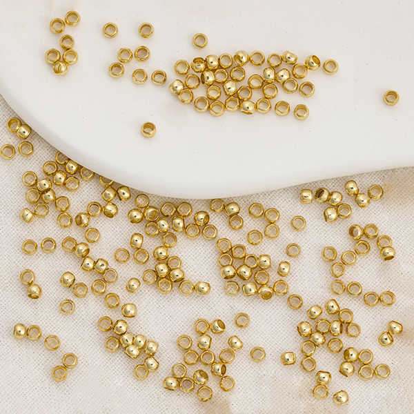 100pcs Brass Position Beads(can be clamped flat）