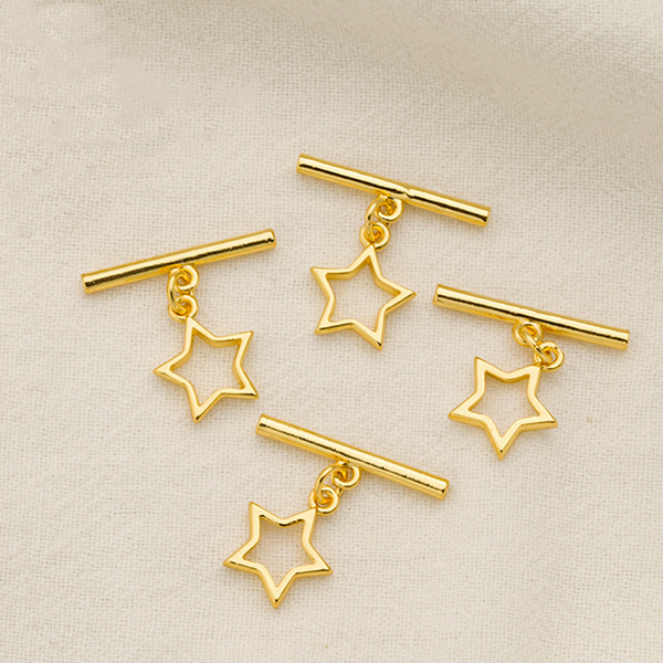 Brass Star Pinch / OT Clasp