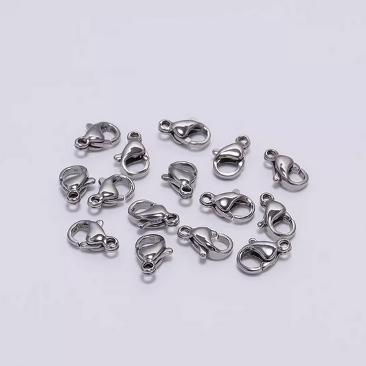 10pcs Titanium Steel Lobster Claw Clasp