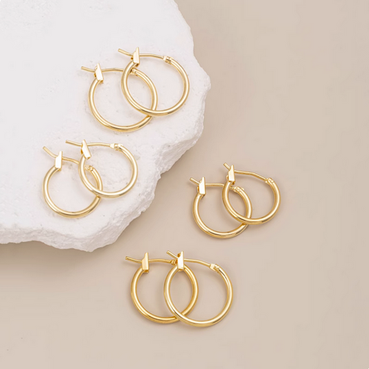 1 Pairs Brass Big Ring Ear Ring