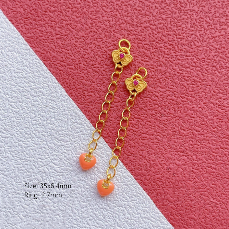 925 Silver Colorful Enameled Uncommon Extend Chains