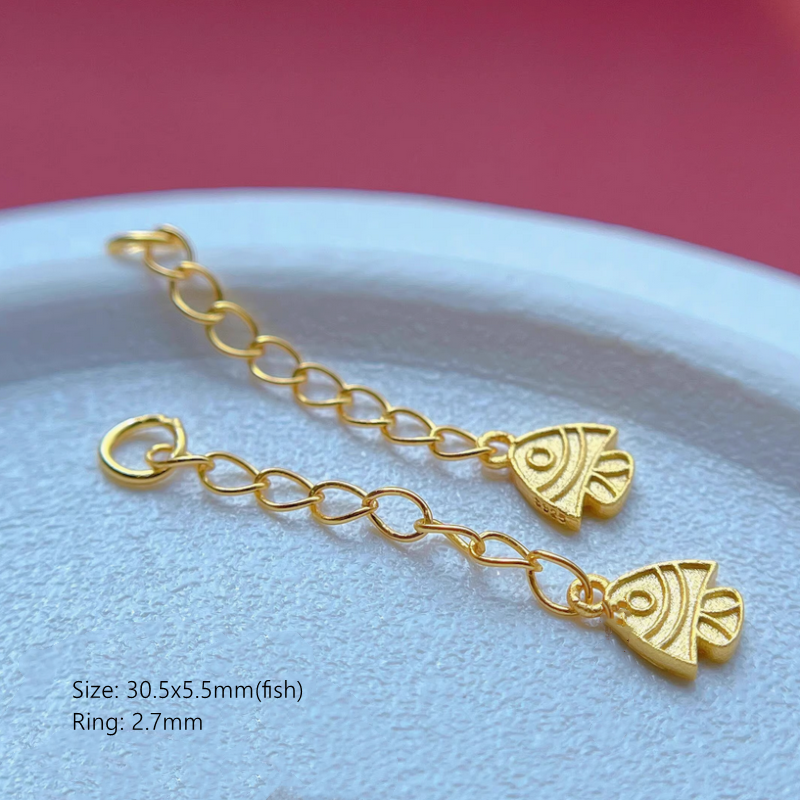 925 Silver Colorful Enameled Uncommon Extend Chains