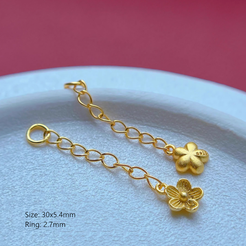 925 Silver Colorful Enameled Uncommon Extend Chains