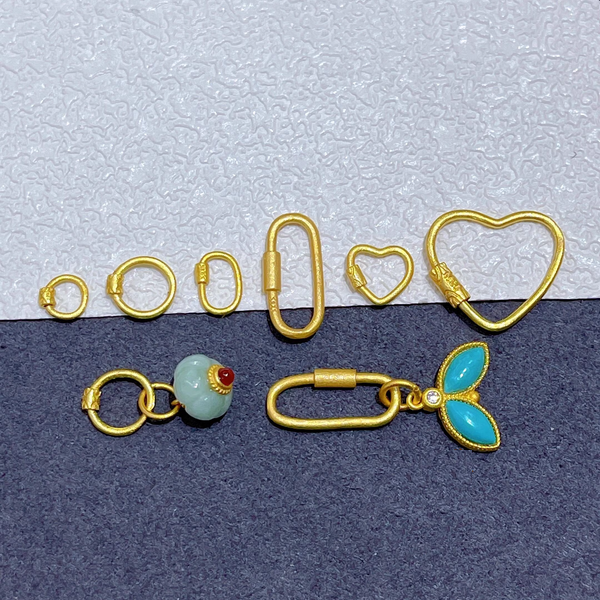 925 Sterling Silver Jump Ring (Openable), Gold Plated