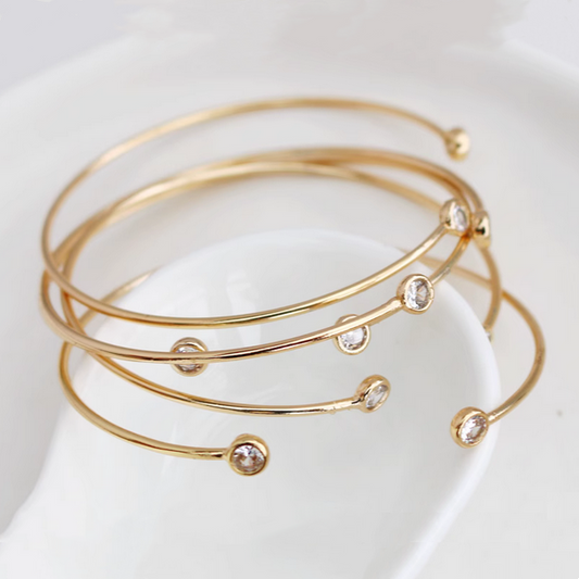 Alloy Bracelet Ring 14K Plated