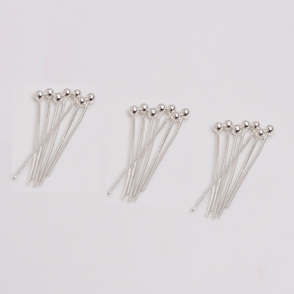 160pcs (20pc/8 size) Brass Flat /Ball /Eye Head Pins