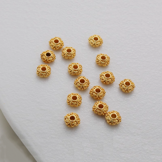 10pcs Alloy Retro Pattern Spacer Beads