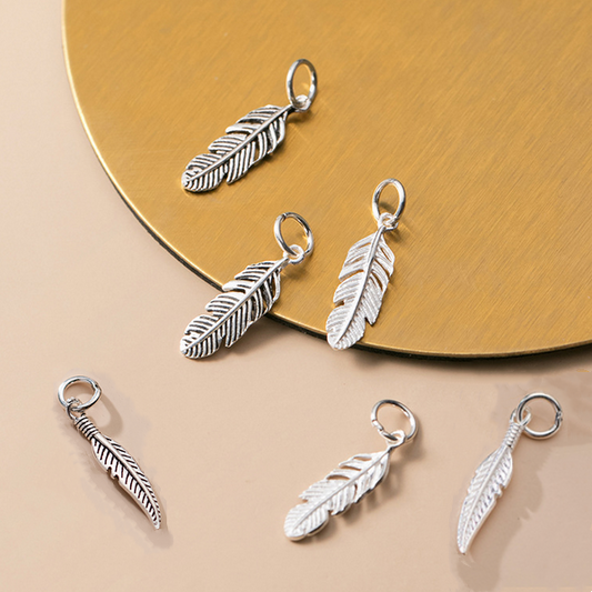 Sterling Silver Feather Pendant