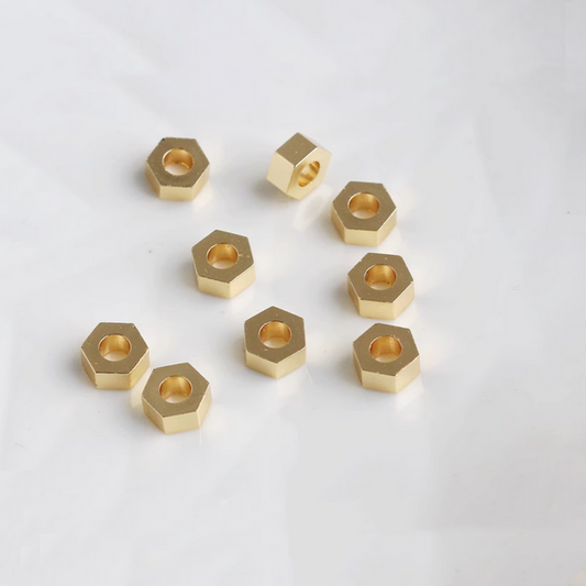 10pcs Alloy Hexagon Spacer Piece