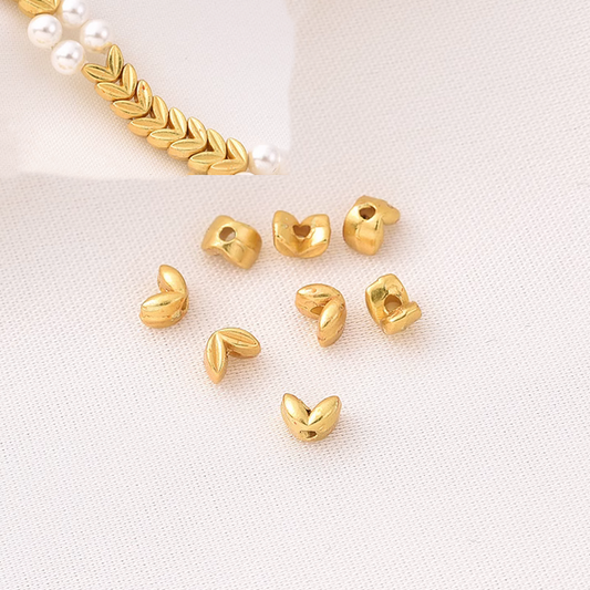 10pcs Alloy Ear of Wheat Spacer