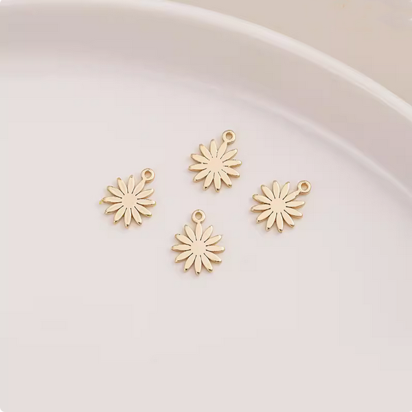 Brass 114K Gilded Hollow Pendant Piece Charms