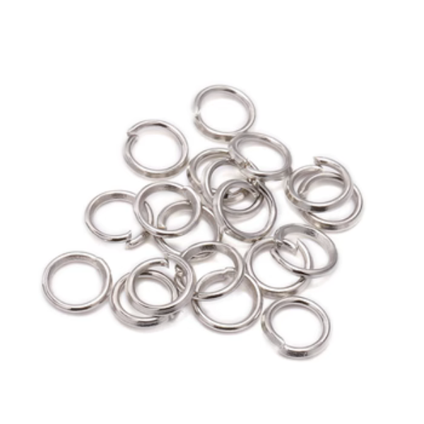 50pcs Brass Jump Ring (Open Loop)