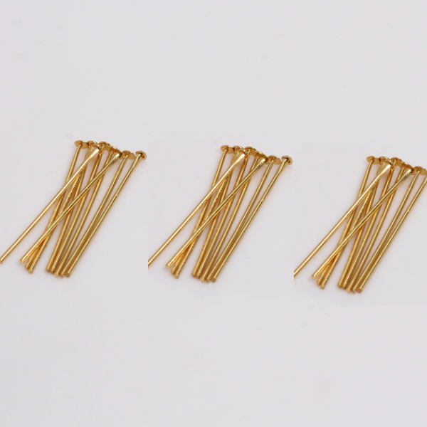 160pcs (20pc/8 size) Brass Flat /Ball /Eye Head Pins