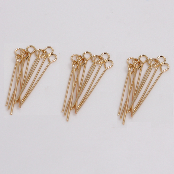 160pcs (20pc/8 size) Brass Flat /Ball /Eye Head Pins