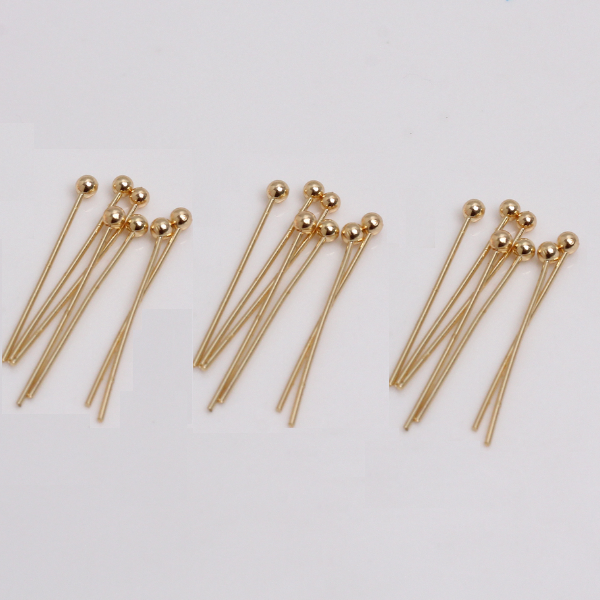 160pcs (20pc/8 size) Brass Flat /Ball /Eye Head Pins