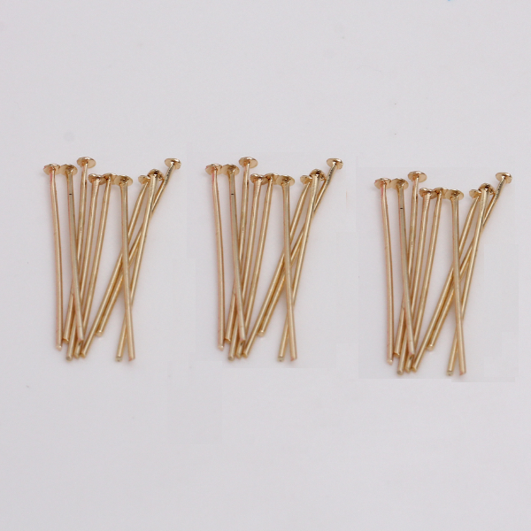 160pcs (20pc/8 size) Brass Flat /Ball /Eye Head Pins