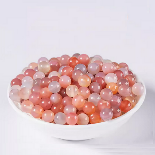 10pcs Agate Round Yanyuan Beads