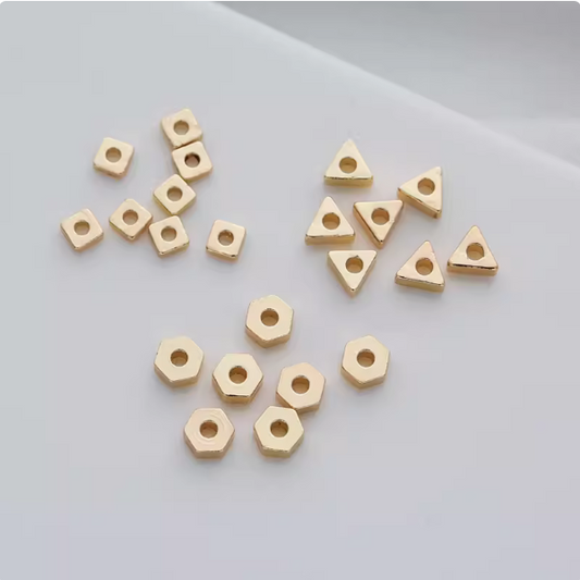 20pcs Alloy Hexagon Spacer Piece