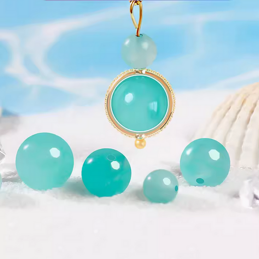 2pcs Crystal Gemstone Amazonite Jewelry Beads