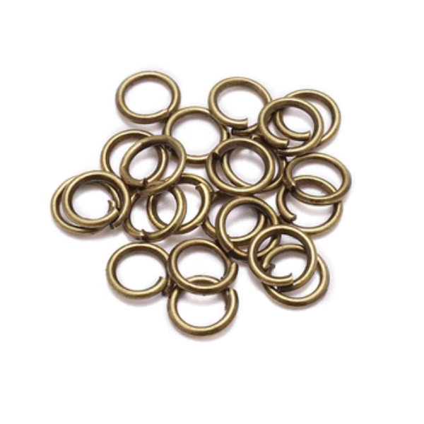 50pcs Brass Jump Ring (Open Loop)
