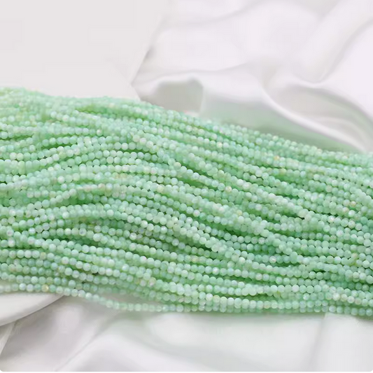 Shell Material Round Beads- Green