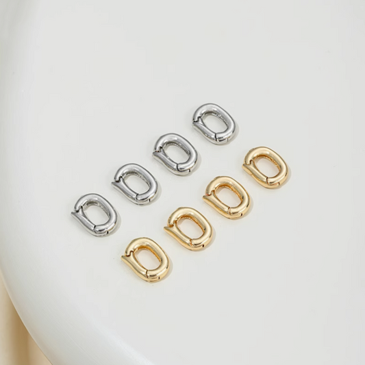 Brass Platinum Gold Electroplated Twister Clasps Clip Buckle