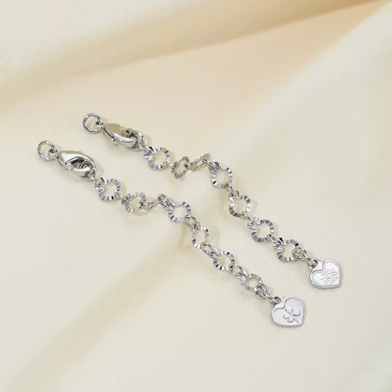 Brass Lobster Claw Clasp With Extended Chain