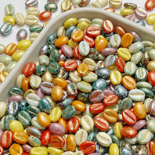 20pcs Coffee Bean Beads Ornament Handmaking Material