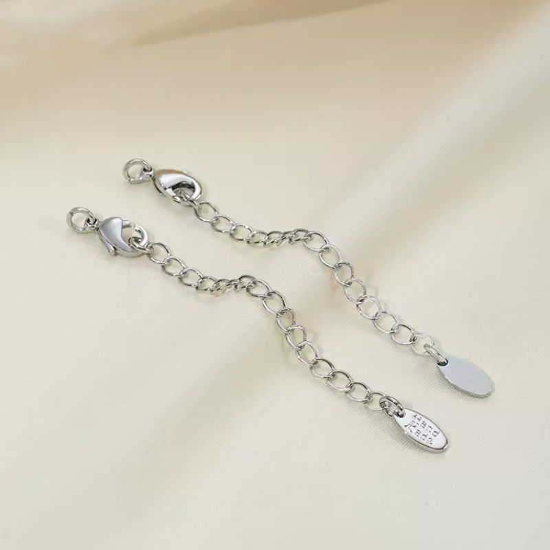 Brass Lobster Claw Clasp With Extended Chain