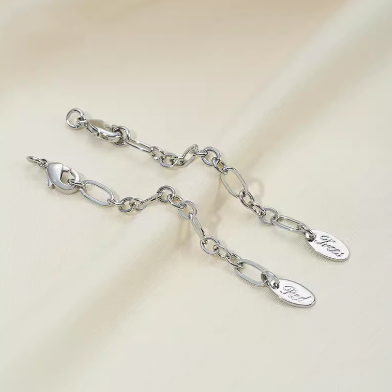 Brass Lobster Claw Clasp With Extended Chain