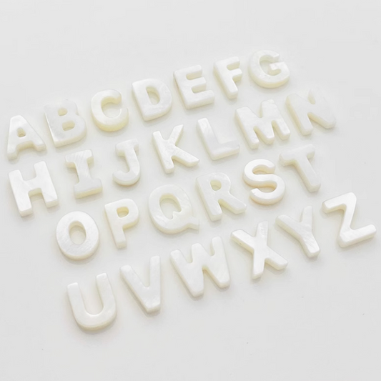 Shell Letters Words Charms Pendant Spare Beads